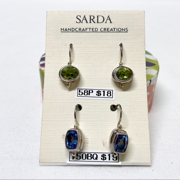 Sarda Jewelry - Sarda - Set of 2 Semi Precious Earrings